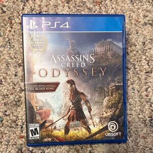 Assassin's Creed Odyssey PS4 Game - Blue Case